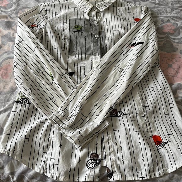 3 for $30 Women's strip shirt 100% cotton size S - Picture 4 of 4